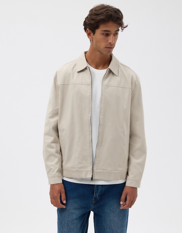 AERE - Recycled Cotton Twill Trucker Jacket