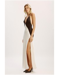Bardot - Yve Contrast Halter Dress