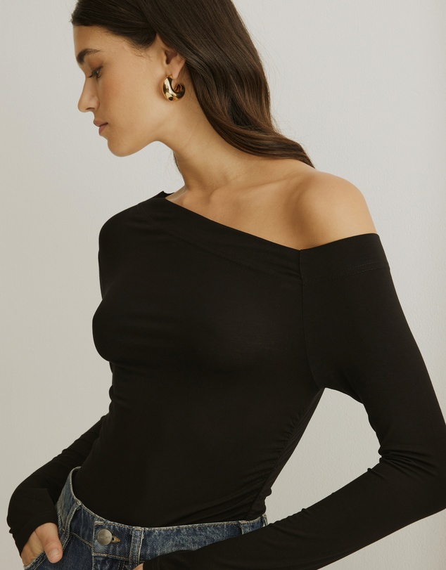 Atmos&Here - Cold Shoulder Bamboo Top
