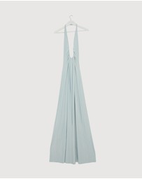 Revibe - Repaired MISHA Jennifer Cupro Maxi Dress - AU 8