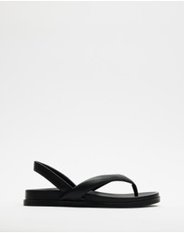 AERE - Leather Sling Back Thongs