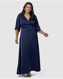 Pink Dusk by Curve Project - Glitz and Glam Maxi Dress