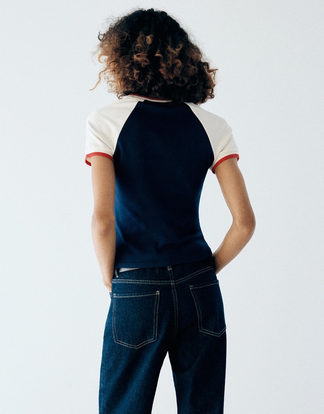 M.N.G - Fitted Contrast T-Shirt