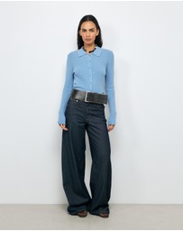 AERE - Asha Textured Knit Cardigan