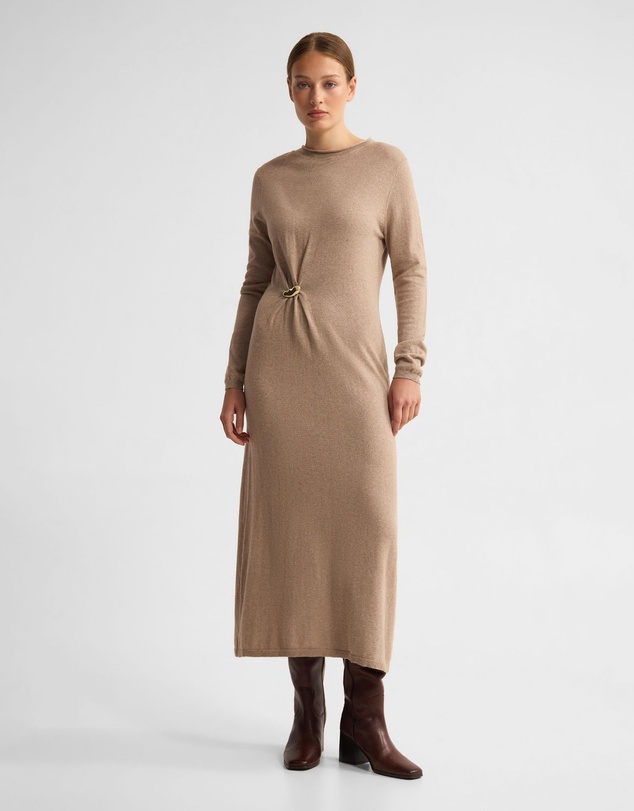 Oxford - Adelaide Knitted Dress With Brooch