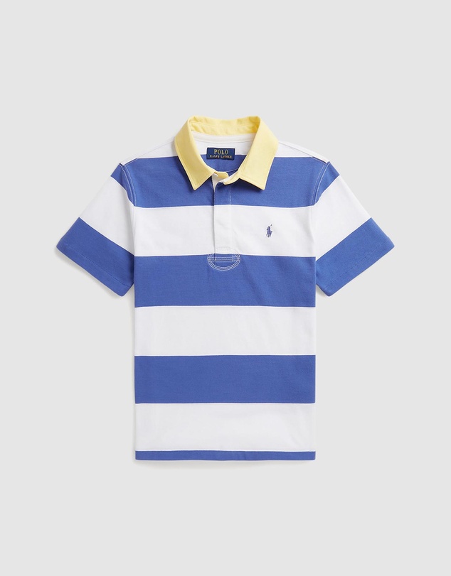 Polo Ralph Lauren - Striped Cotton Short-Sleeve Rugby Shirt - Kids