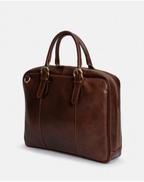 Republic of Florence - The Madrid Matt Choc Laptop Case