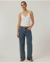 Calli - Gathered Rib Tank