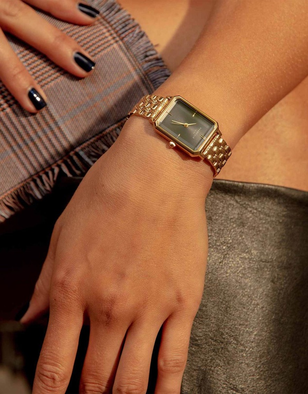 Rosefield - The Octagon - Gold With Black Dial