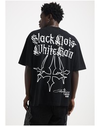 Black Noise White Rain - Galaxy T-Shirt