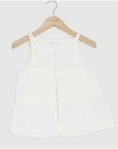 Revibe - Repaired Assembly Label Cotton Womens Tops