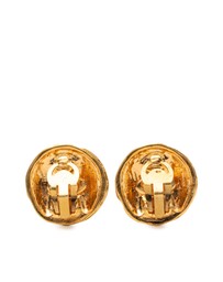 Pre-Loved by Azura Reborn - Pre-Loved CC Gold Plated Round Clip On Earrings
