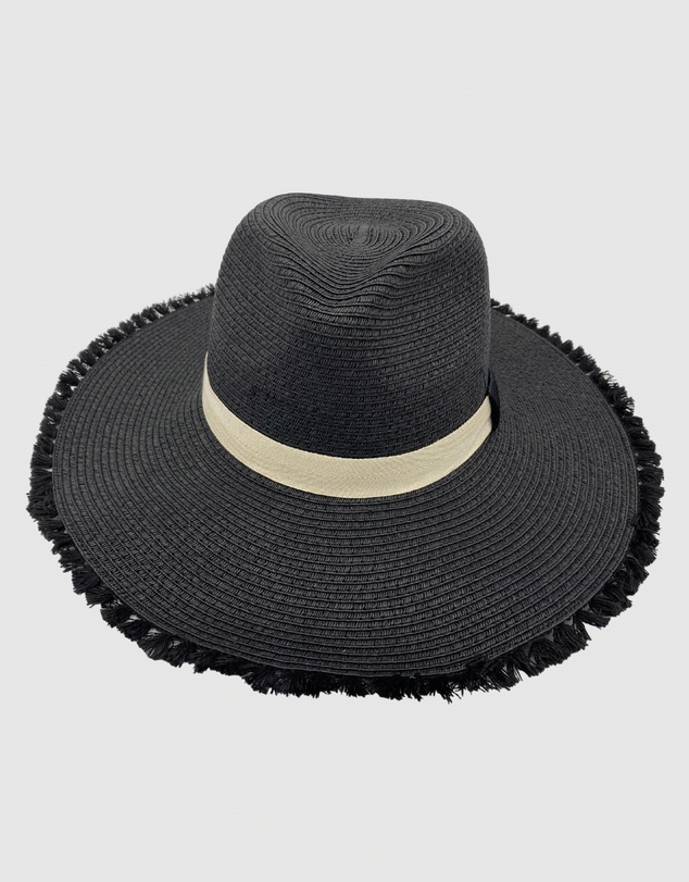 Jacaru - Jacaru 1868 Wide Brim Ladies Hat Black