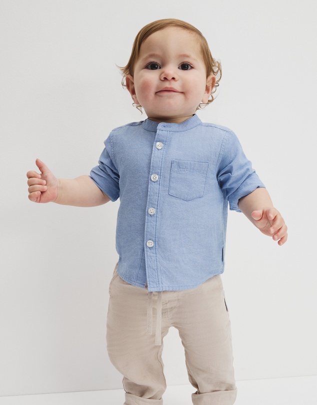 Country Road - Long Sleeve Chambray Shirt
