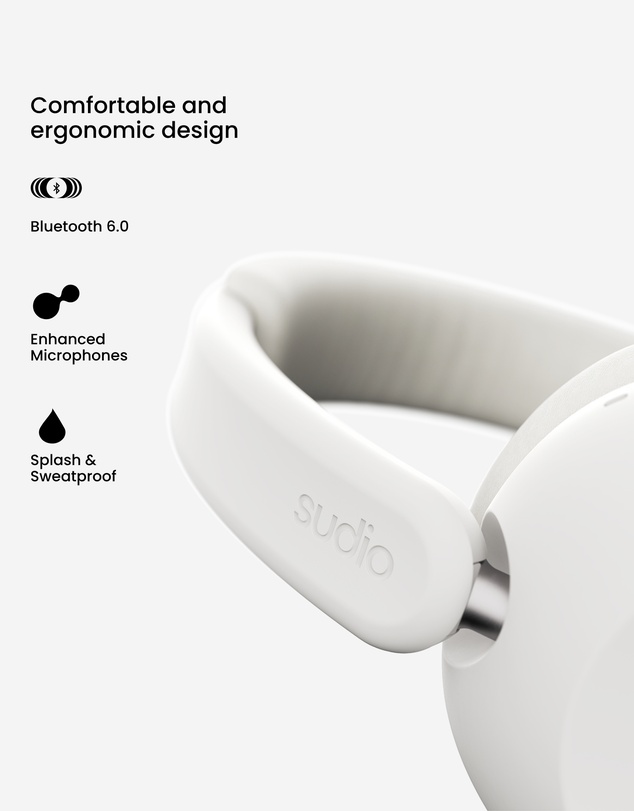 Sudio - K3 Pro - Wireless Active Noise Cancelling Over-Ear Headphones with Powerful Bass & All-Day Comfort