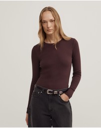 Witchery - Crew Rib Long Sleeve Top