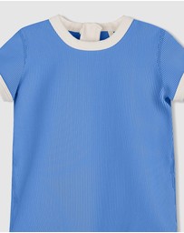 Zulu & Zephyr Mini - Mini Stripe Rib Infant Onesie - Babies-Kids