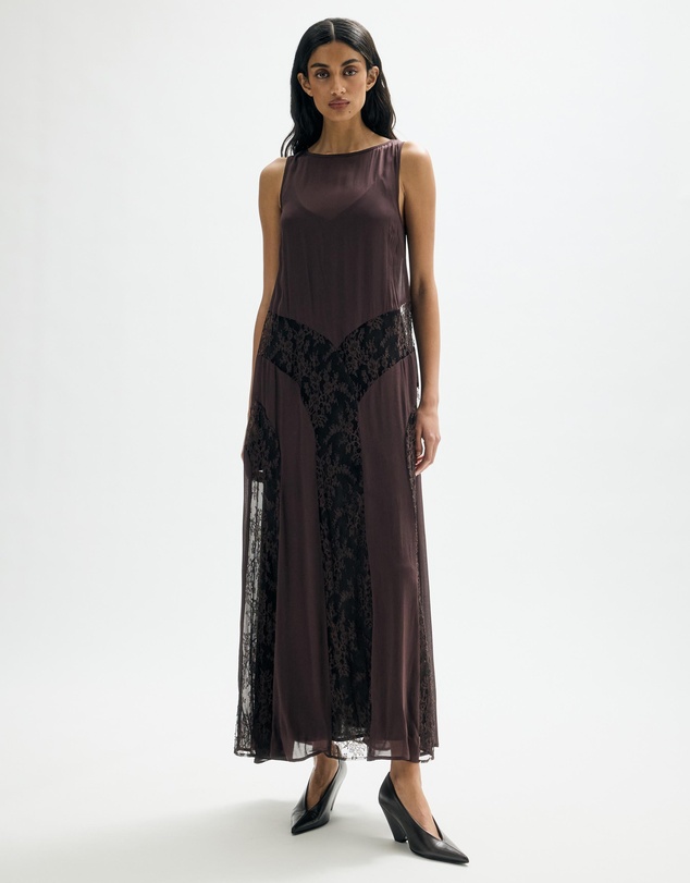 Minima Esenciales - Valadon Lace Panelled Midi Dress