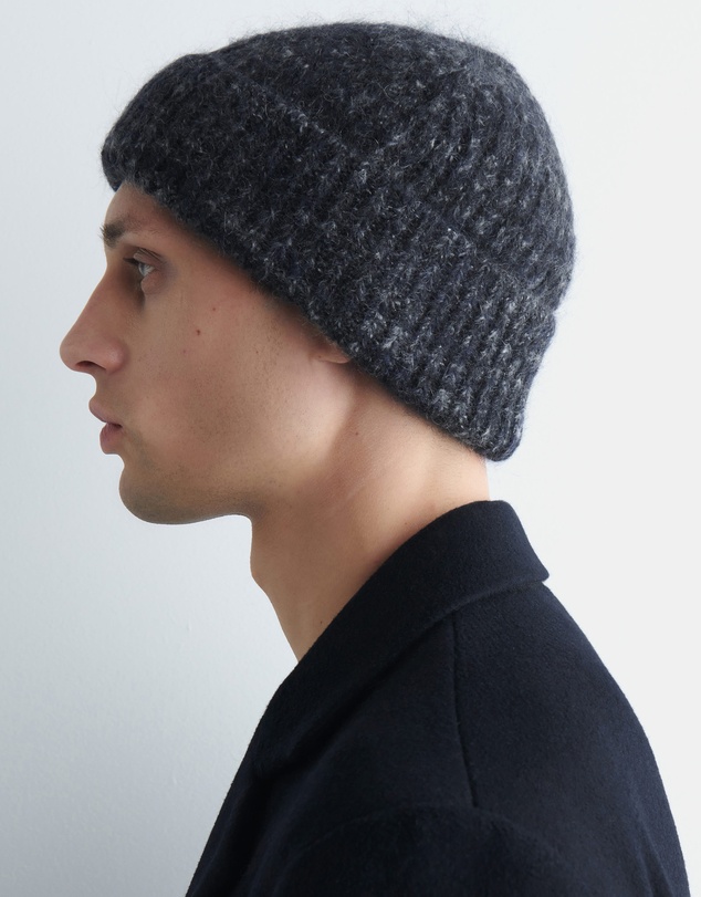 COS - Space-Dyed Brushed Wool-Blend Beanie