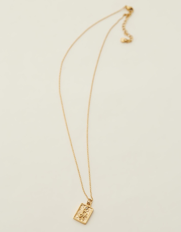 Carly Paiker - Leo Star Sign Zodiac Tag Necklace