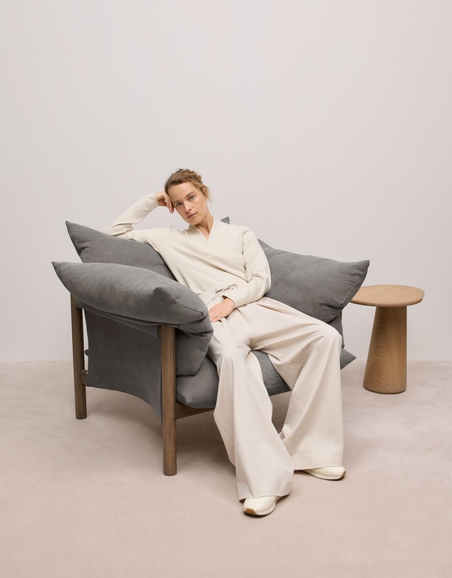 Trenery - Ponte Drawcord Wide Leg Pant in Stone