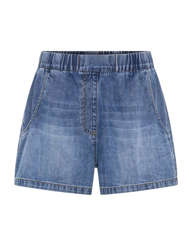 ONE TEASPOON - Funks High Waist Elasticated Flippy Denim Short - Blue Love