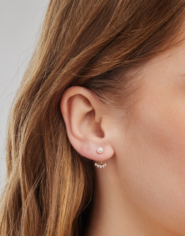 Zoe Olivia - 14K Gold Vermeil Elevate Shell Pearl Ear Jacket