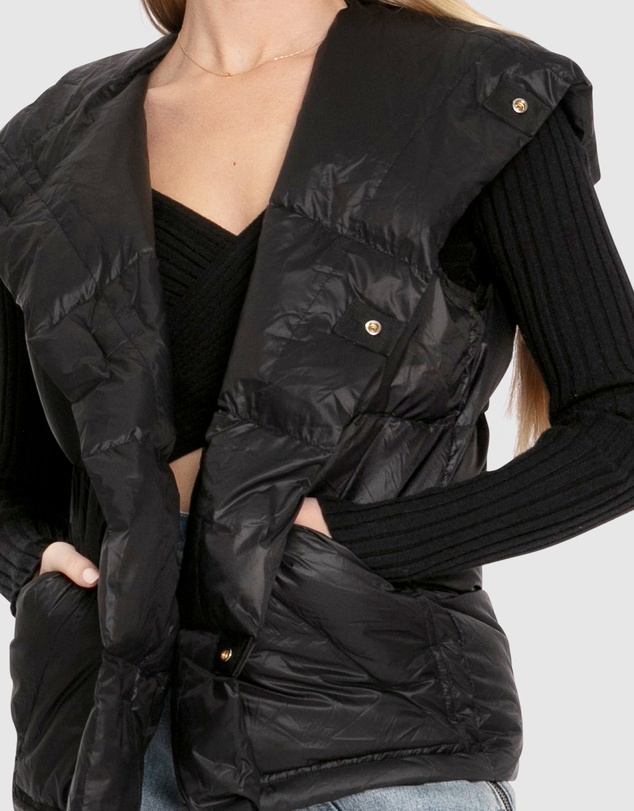 Belle & Bloom - Over My Head Hooded Puffer Vest