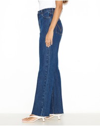 Dazie - Oslo High Waisted Straight Leg Jeans