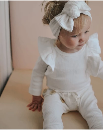 WITH LOVE FOR KIDS - Basics Thick Ribbed Pant - Babies - Kids