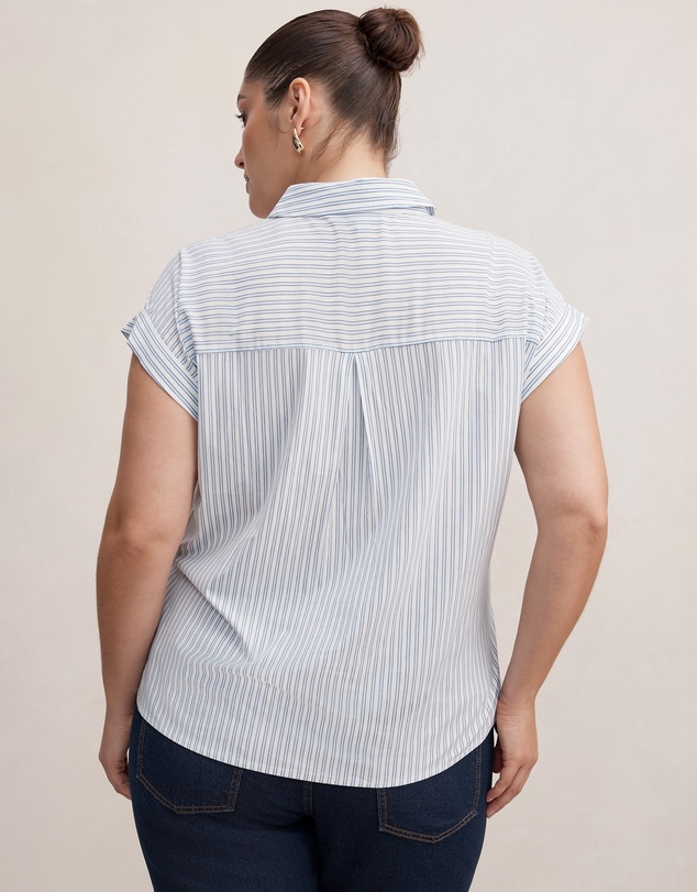 Forever New - Tia Curve Collar Button Shirt