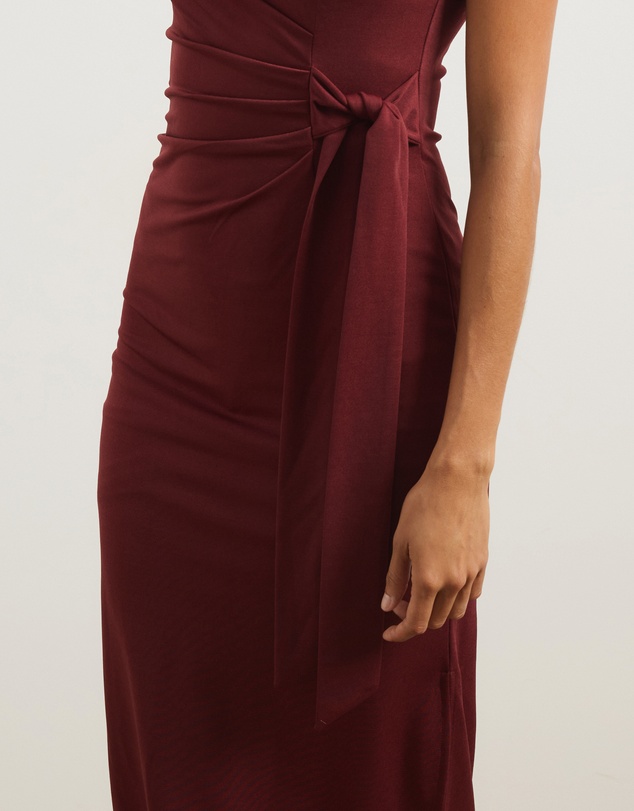Atmos&Here - Lori Knot Front Midi Dress