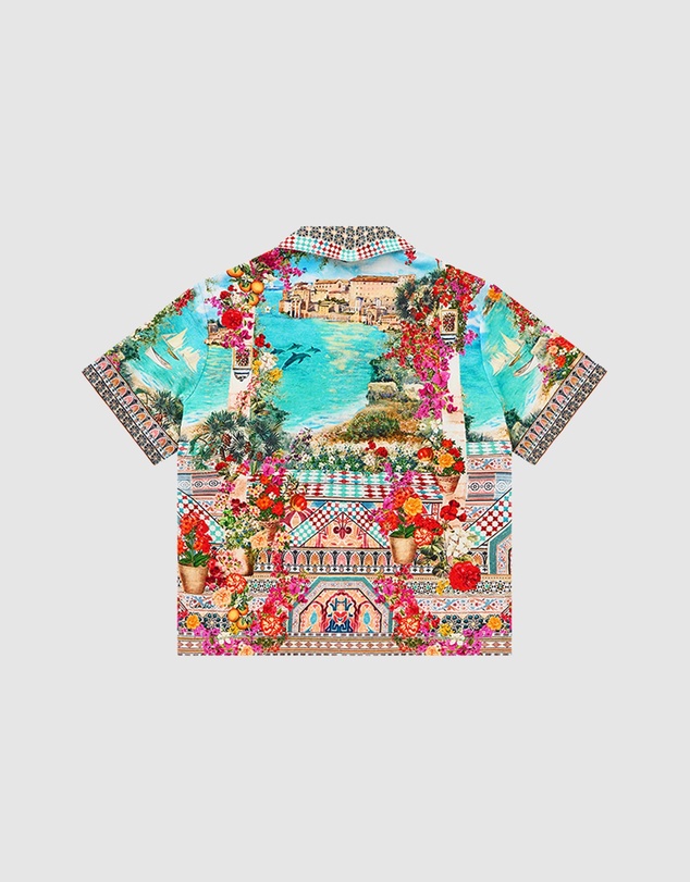 Camilla - Short Sleeve Cabana Shirt - Kids