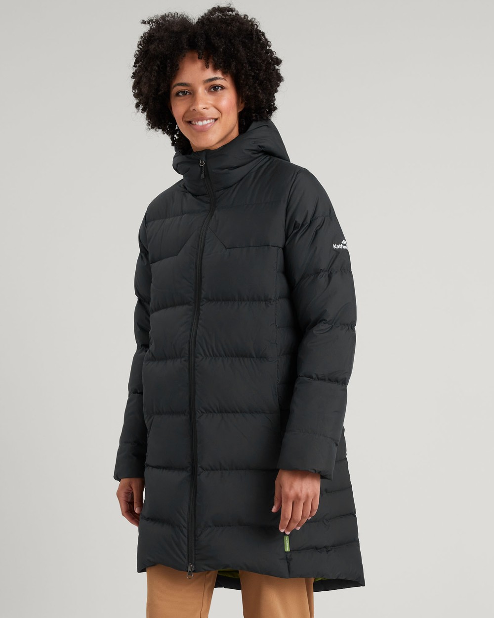 Kathmandu - Epiq Longline Down Puffer Jacket Warm Outdoor Winter Coat - Puffer Jackets (Black) Epiq Longline Down Puffer Jacket Warm Outdoor Winter Coat