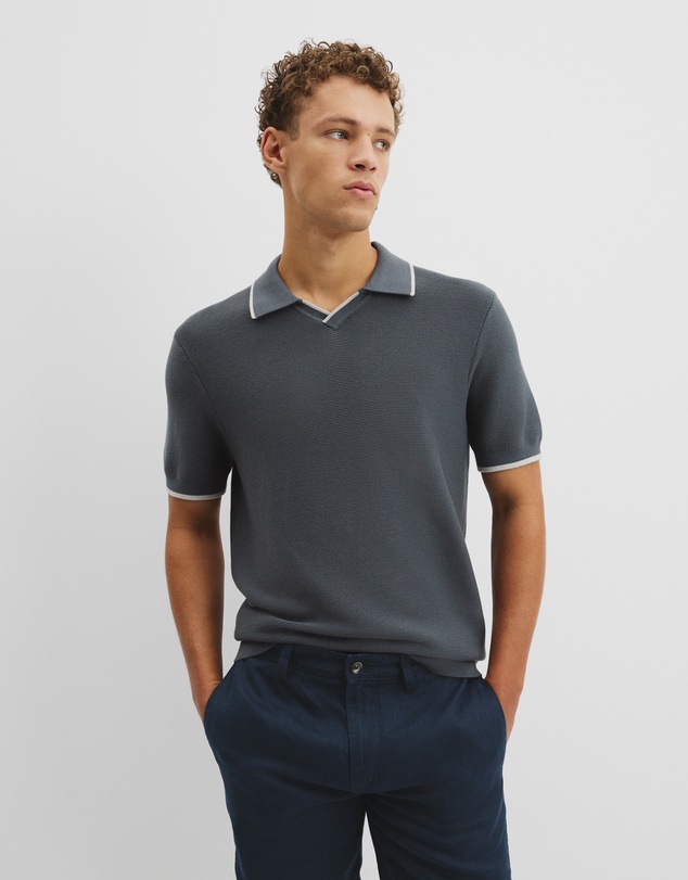 Country Road - Australian Cotton V-neck Knit Polo