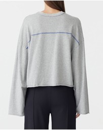 Bassike - French Terry Yoke Detail LS T-Shirt