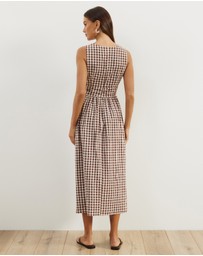 Atmos&Here - Addie Gingham Midi Dress