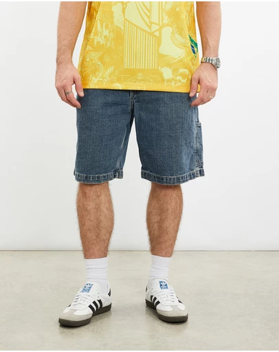 Vintage by The Real Deal - Pre Loved - Vintage Route 66 Denim Carpenter Shorts