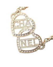 Pre-Loved by Azura Reborn - Pre-Loved Gold Plated Rhinestones Heart Logo Choker Necklace