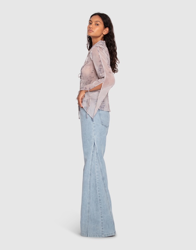 Belle & Bloom - Current Obsession Tie Shirt