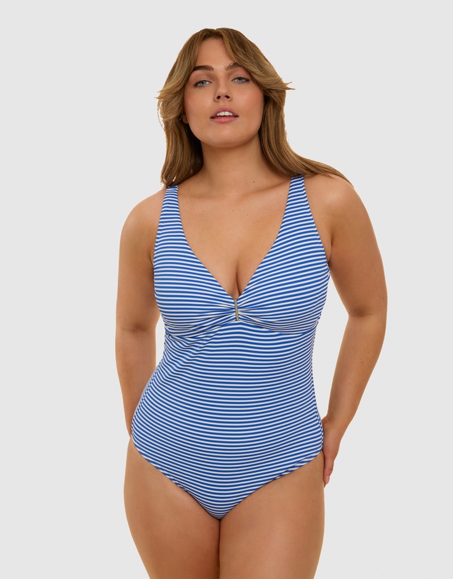 Simone Perele - Sailor Stripe Underwired One Piece Swimsuit