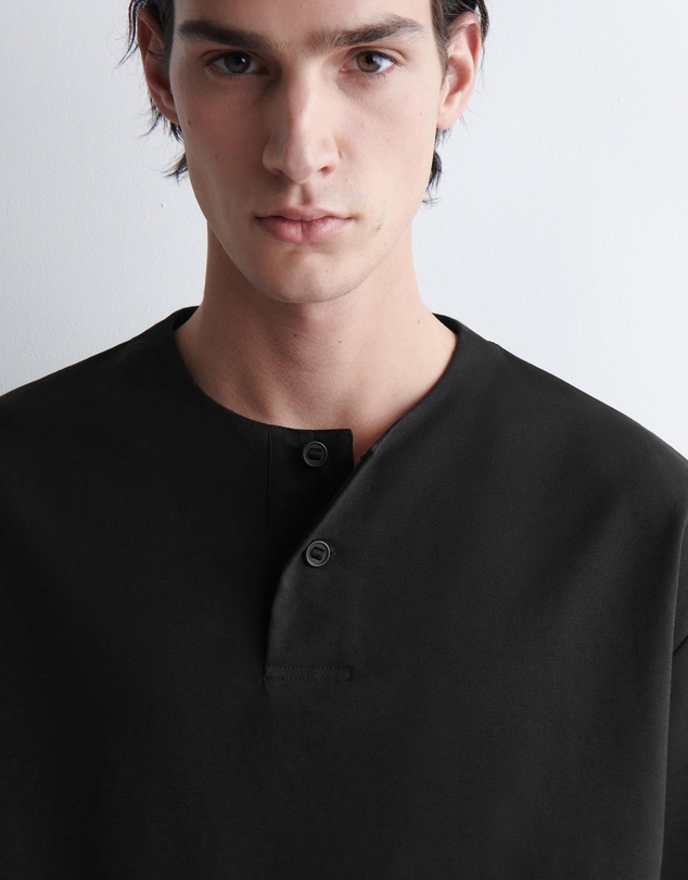 COS - Oversized Cotton-Jersey Henley