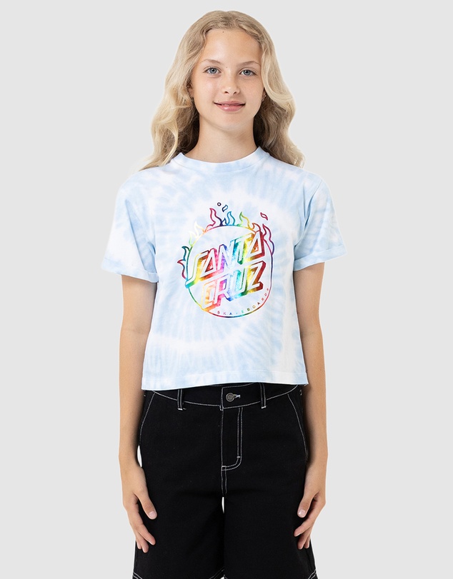 Santa Cruz - Minimal Burnt Opus Rainbow Front Cropped - Kids-Teens