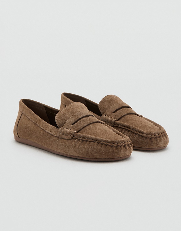 M.N.G - Suede Penny Loafers