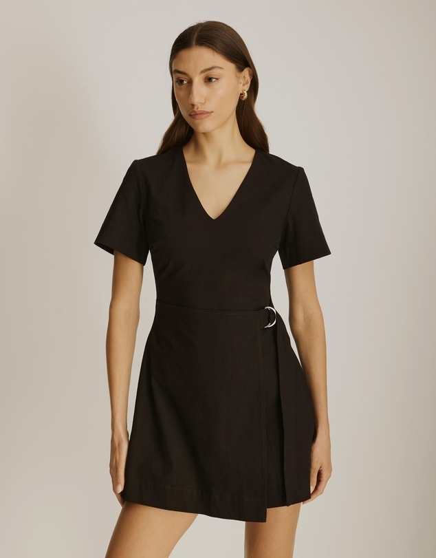 Atmos&Here - Ellie Cotton Twill Mini Dress
