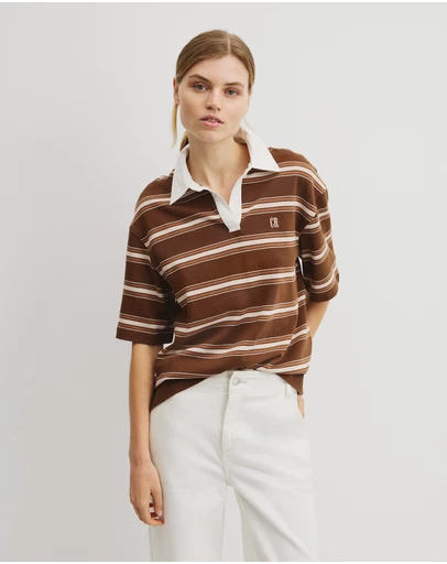 Country Road - Stripe Rugby Polo
