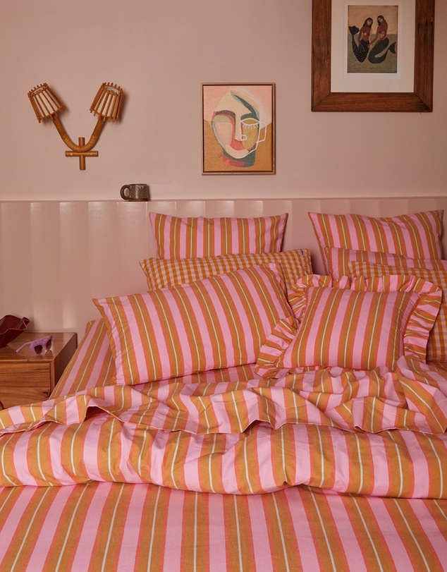 Mosey Me - Sunrise Stripe Flat Sheet