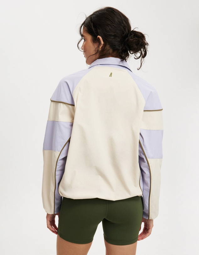 Upstate - Upstate Spray Jacket - Cream / Lavender