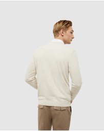 Politix - Lightweight Zig Zag Crew Neck Knit