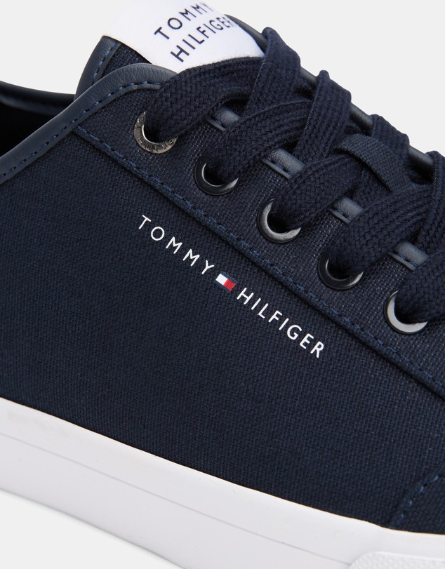 Tommy Hilfiger - Harton Core Corporate Canvas Low Top Vulcanized Sole Sneakers - Men's